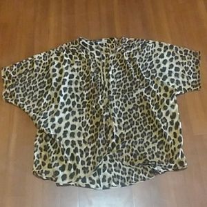 Leopard print Kimono